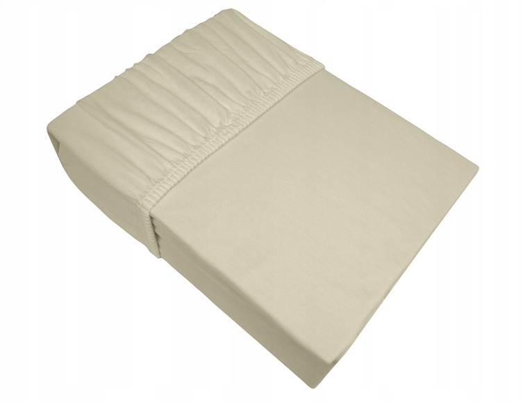 

Prześcieradło jersey gumka kość słoniowa 220 x 200