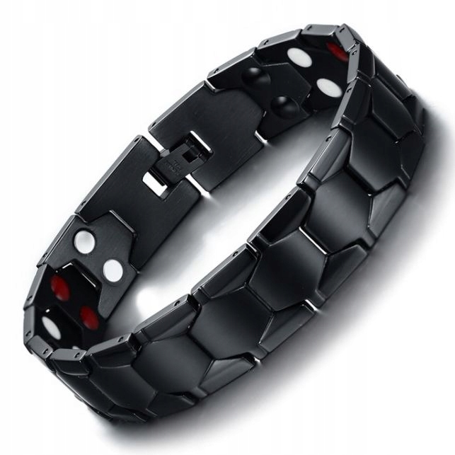 BRANSOLETA MAGNETYCZNA STAL 316L MAGNESY + DODATKI Marka STEELOVA