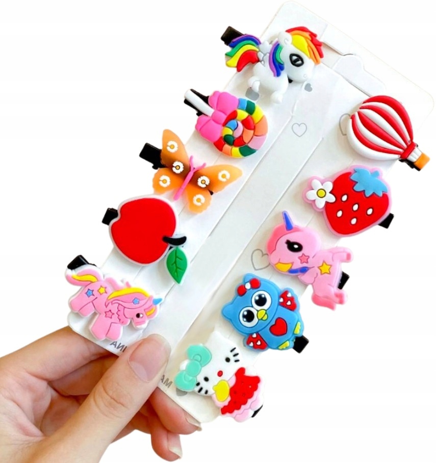 

Kolorowe spinki do włosów dziecięce wsuwki zestaw