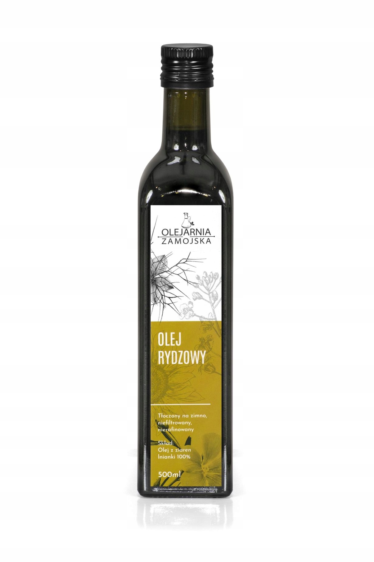 

Olej rydzowy 500ml Olejarnia Zamojska