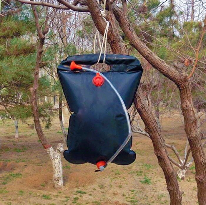 SOLARNY PRYSZNIC BESTWAY 58224 * PRZENOŚNY 20L NATRYSK * TURYSTYCZNY BIWAK Szerokość produktu 41 cm