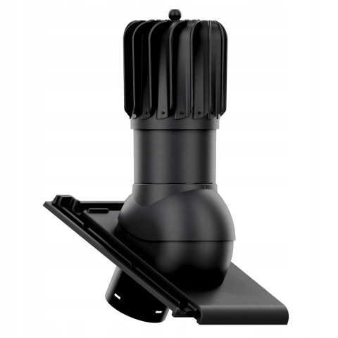 Větrací komín Otočný podlouhlý fi125 Roben Bergamo Černý