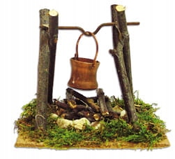 

Ognisko z kubłem, oświetl. 9cm wys do fig. 11-14cm