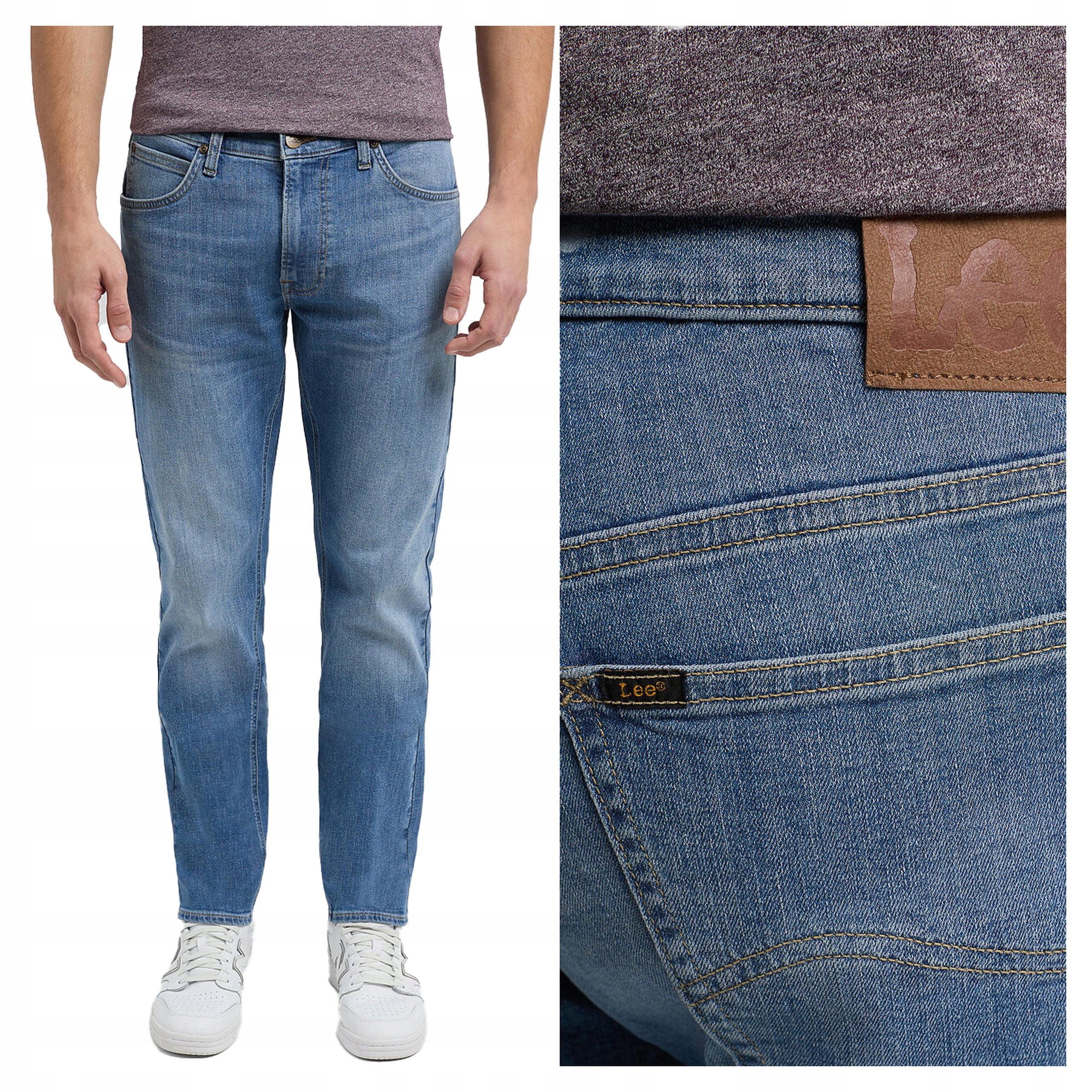 Lee Pánské džíny Daren Zip Fly Jednoduché prodyšné džíny na léto 31/32