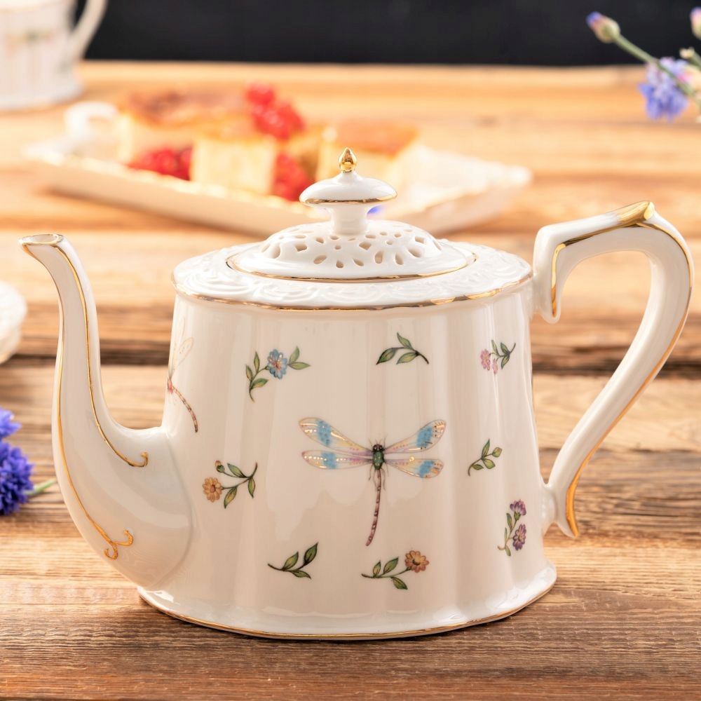 Dzbanek do herbaty 850 ml LEDA IVORY VILLA ITALIA Pojemność 0.85 l