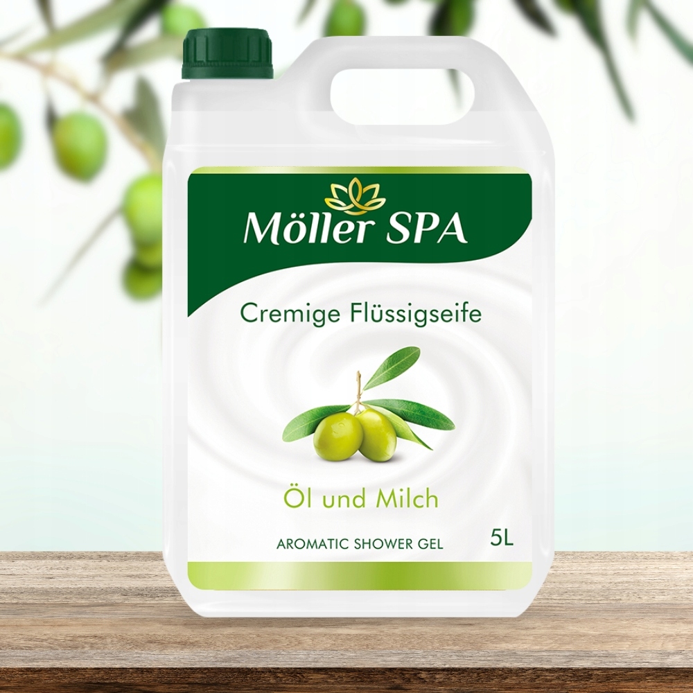 Möller Spa Mléko A Olej Sprchový Gel Shower Gel Prémiová Kvalita 5L
