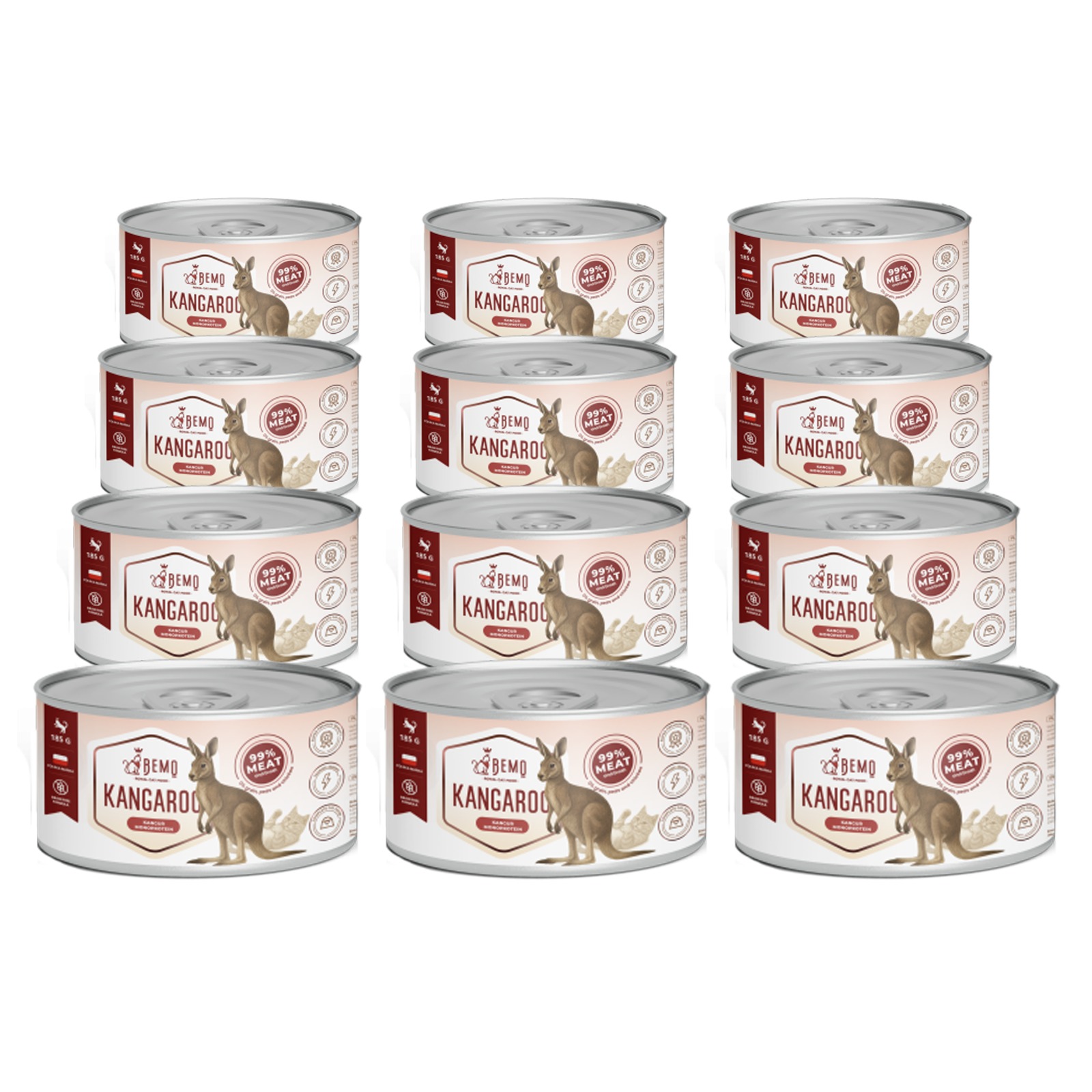 Krmivo Mokré Pro Kočky Bemo Cat Kangaroo 12x200 Hypoalergenní Monoproteinová
