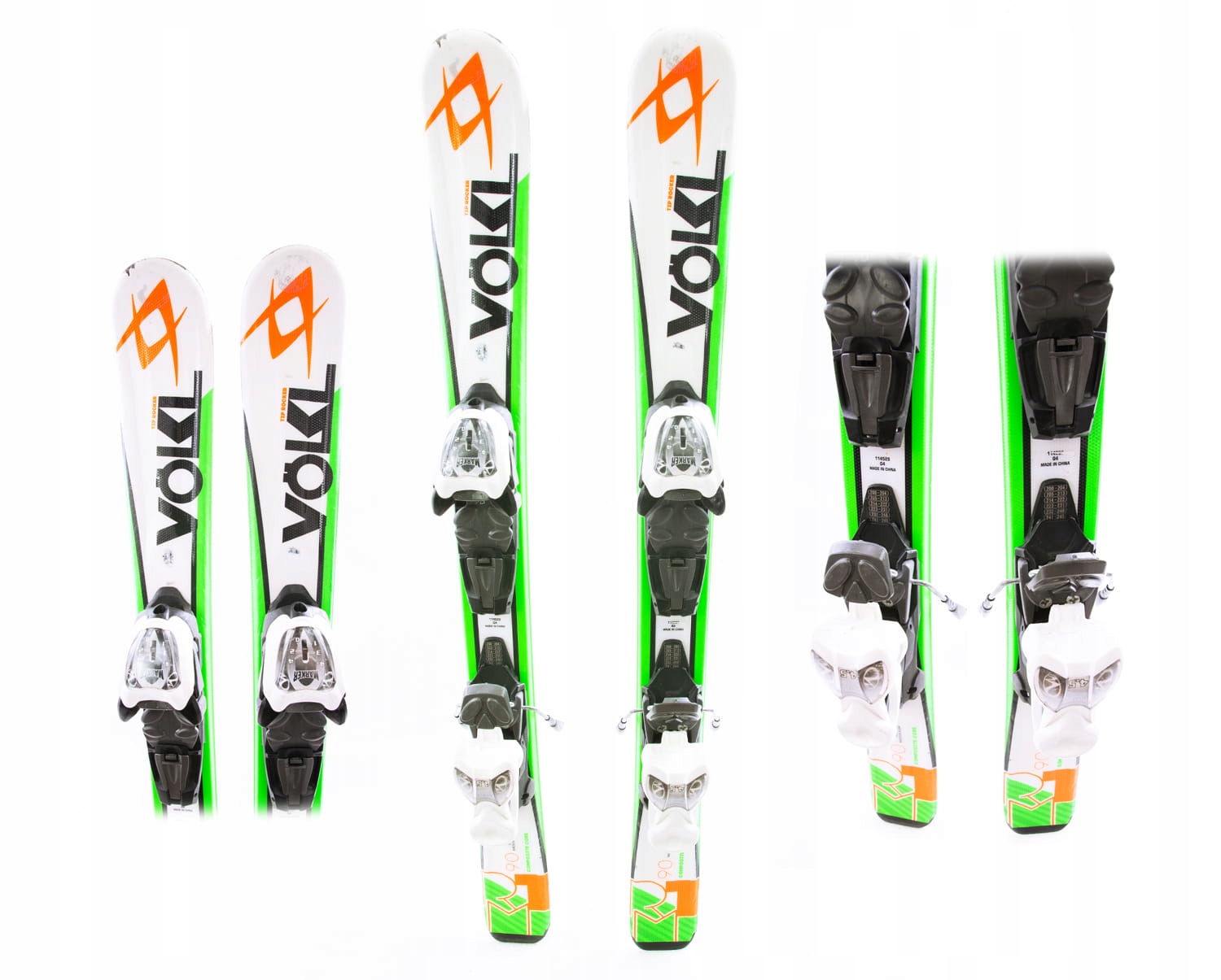 Volkl Rtm Kids Skis Volkl RTM 120cm Junior Skis With VMotion 4.5