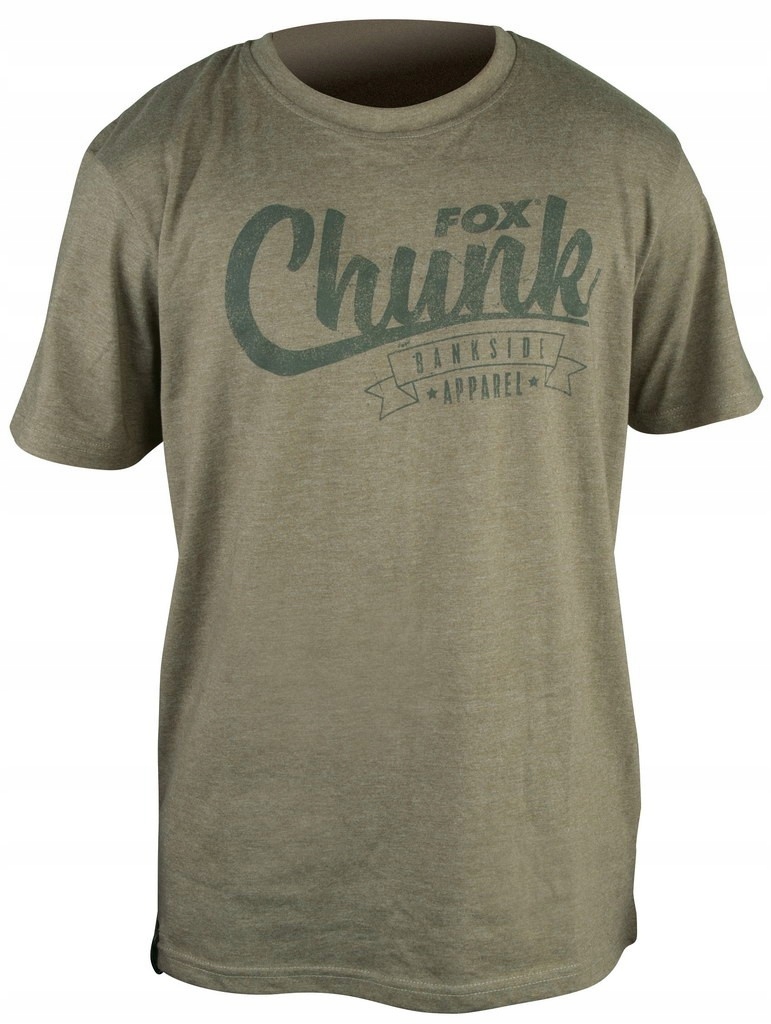 Fox Chunk Stonewash T-Shirt Marl Olive S