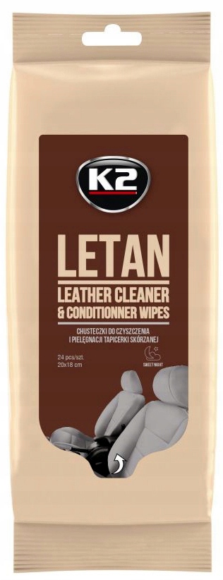K2 Letan Wipes Nawilżone Chusteczki Do Skóry 24SZT