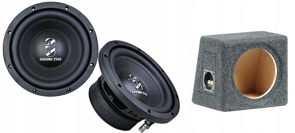 Ground Zero Gziw 200 basový reproduktor subwoofer 200 mm Mdf basová skrinka