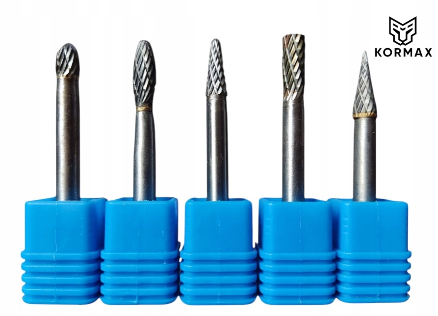 Fréza pilník vysokorychlostní rotační 6 mm na kov s karbidem Set 5ks