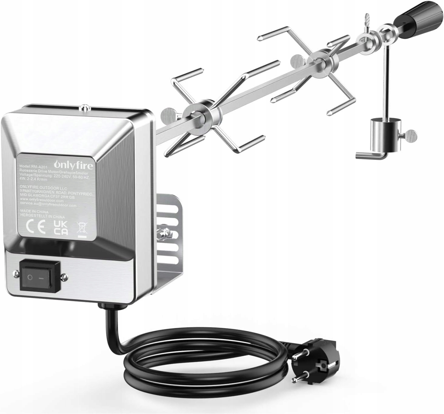 Otočný set BRK-6031 90 cm s motorom 220 V, nerezová oceľ