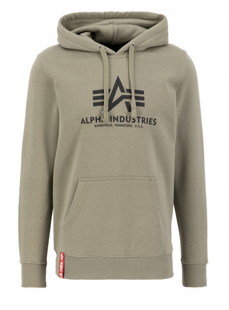 Bluza z kapturem Alpha Industries Basic Hoodie olive L