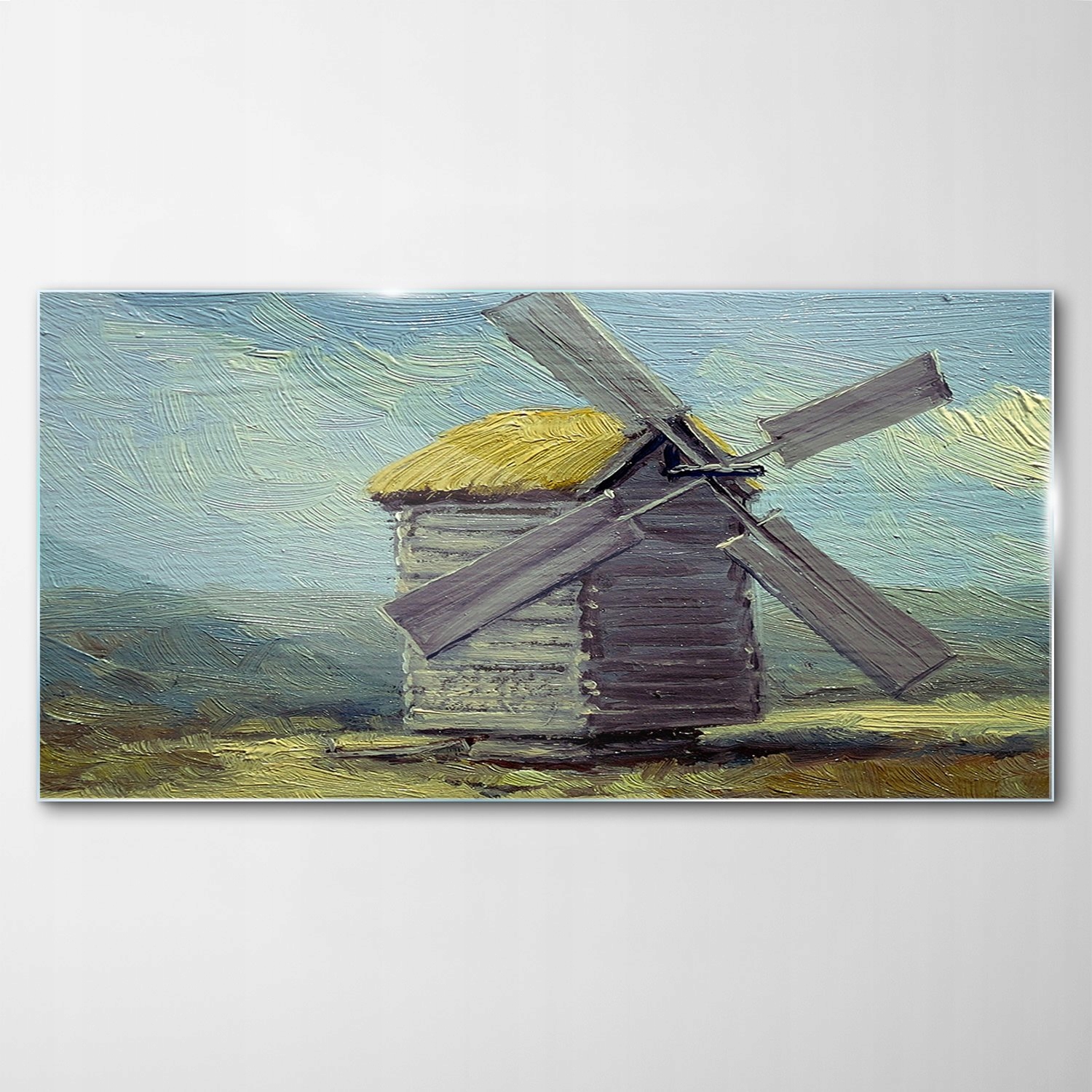 

Hartowany Obraz Szklany Krajobraz Młyn 120x60