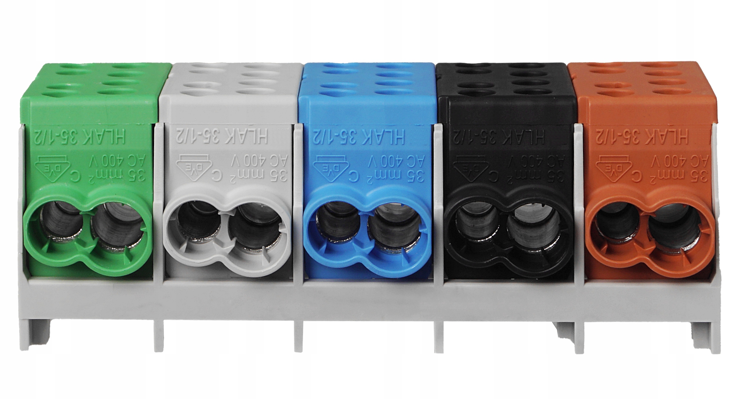 Blok Rozdzielczy Zacisk Odgałęźny 1x35/25 3L+N+PE 5x125A Na Szynę Din TH35