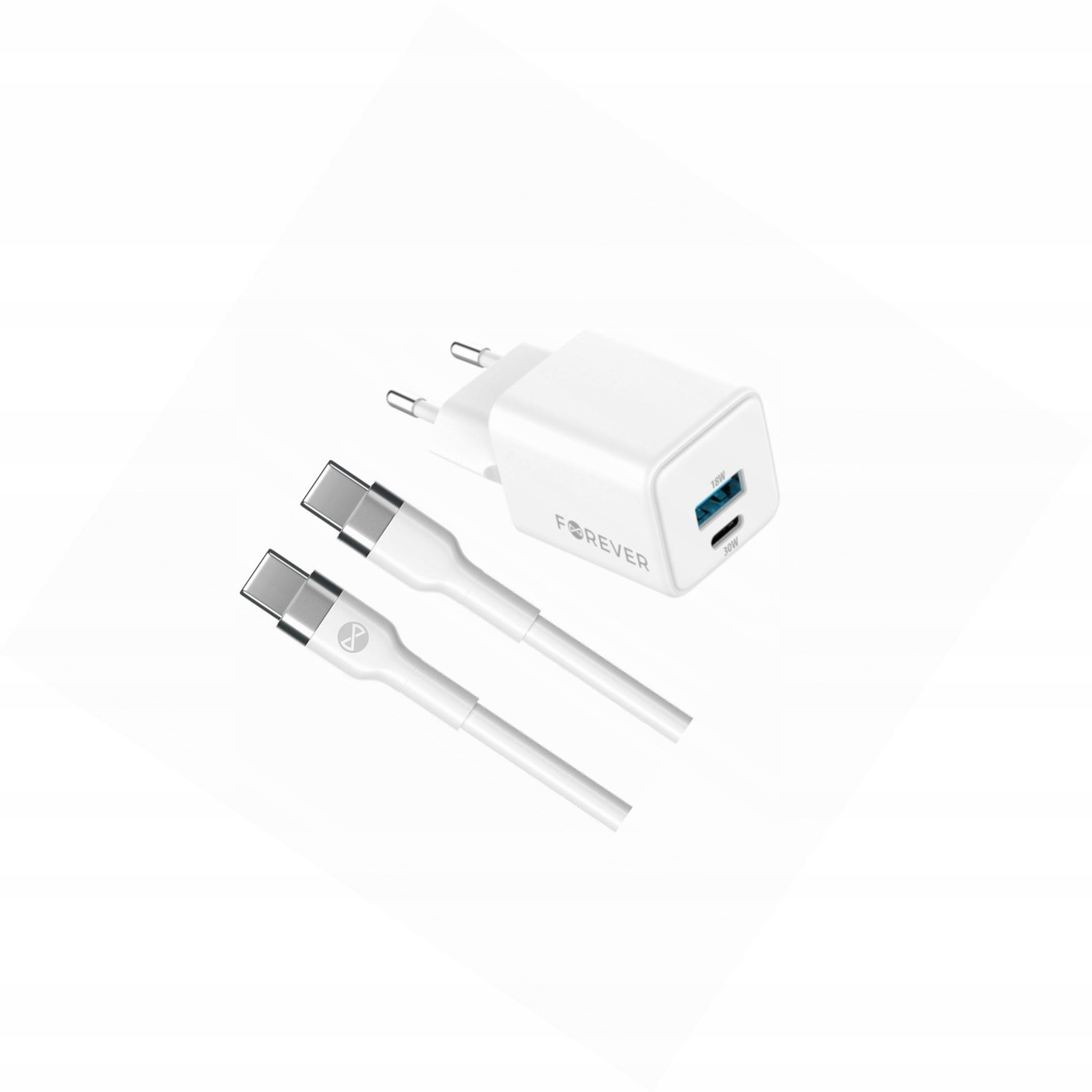 Szybka ładowarka GaN 30W 2 wejścia długim z kablem 2m do Xiaomi 13 Lite