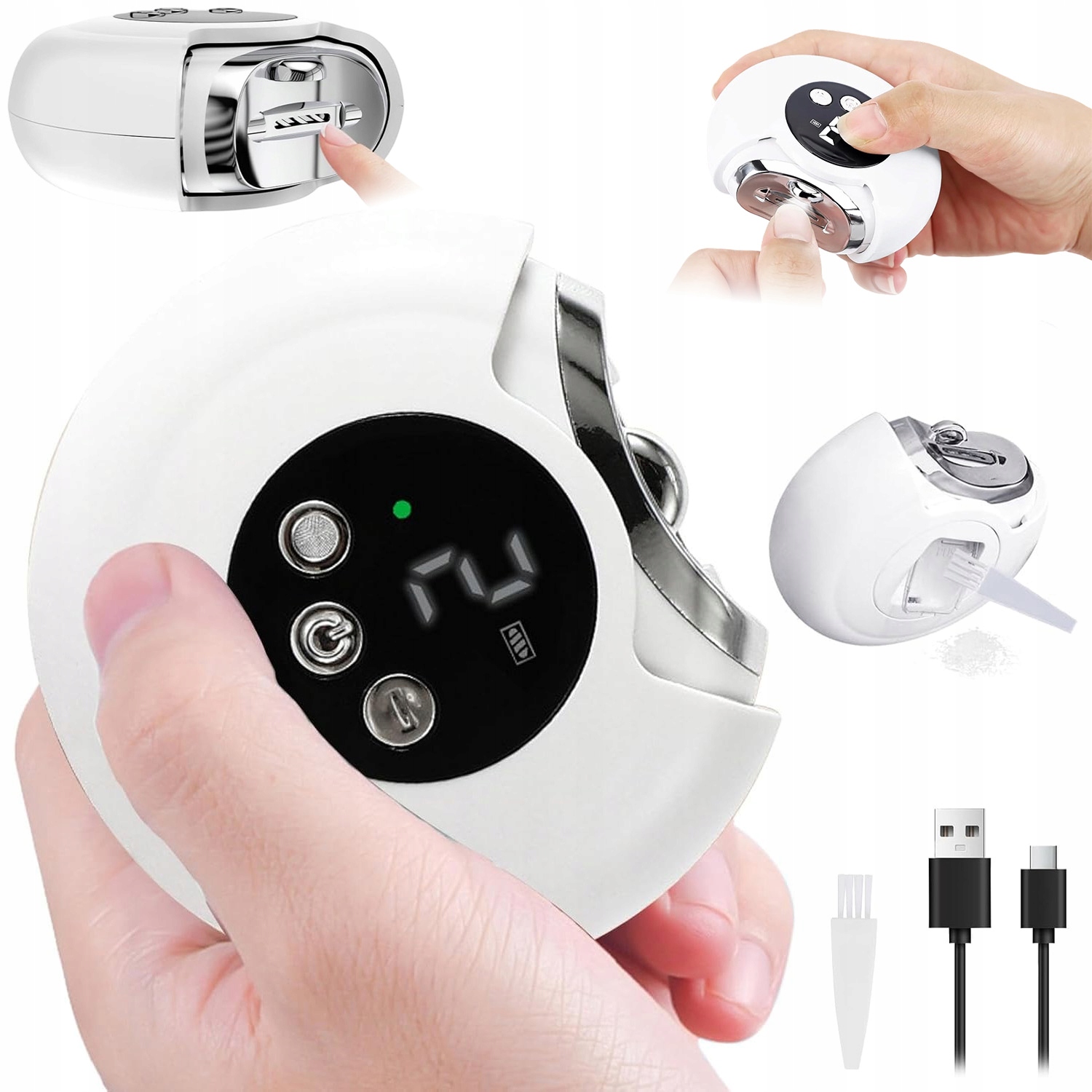 Elektrický Pilník Na Nehty Automatická Stříhačka Na Nehty Tichá