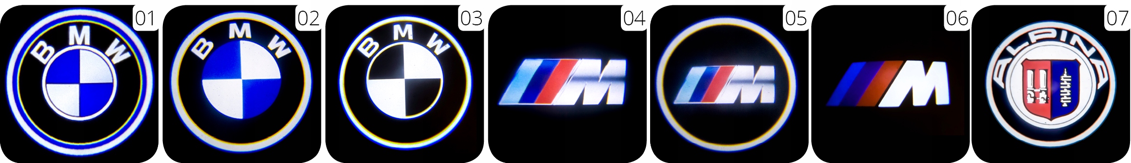 Hologram LED 3D Logo do drzwi BMW E60 E90 F10 F11 EAN (GTIN) 5904703620808