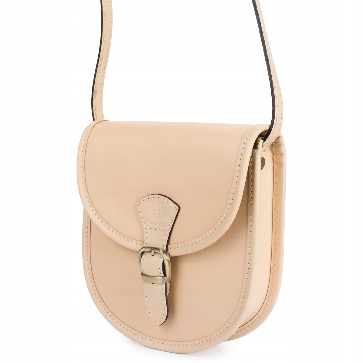 Béžová Beltimore dámská kožená malá kabelka Přes Rameno pevná podkova