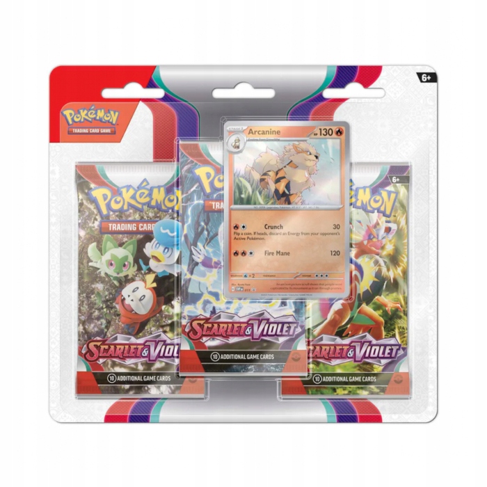 

Pokémon Tcg Scarlet&Violet 3-Pack Blister Arcanine