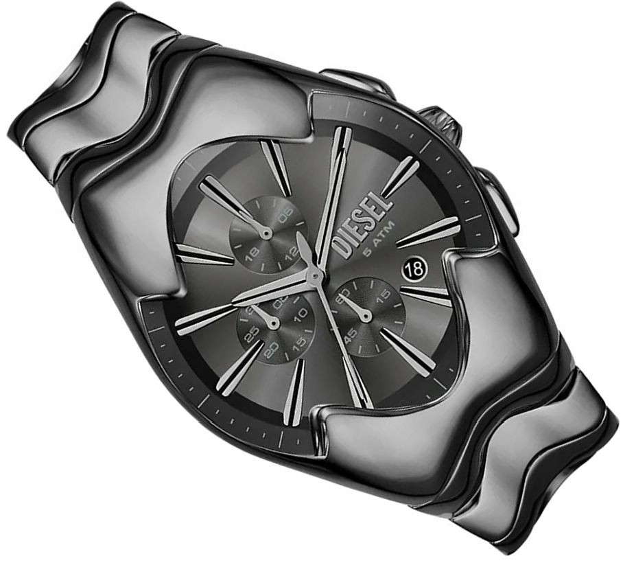 Originální Pánské Hodinky Diesel DZ4682 Moderní Grafitový Styl Chrono Box