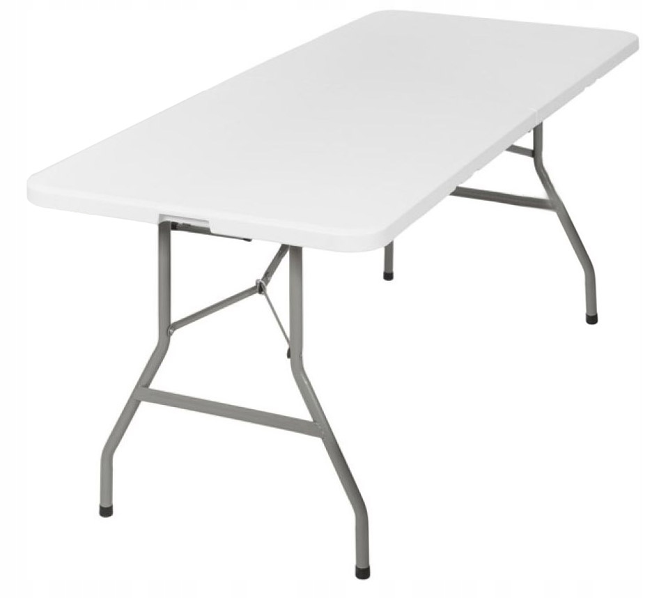 Stół Cateringowy Bankietowy Ogrodowy Turystyczny Rozkładany Składany 180 cm