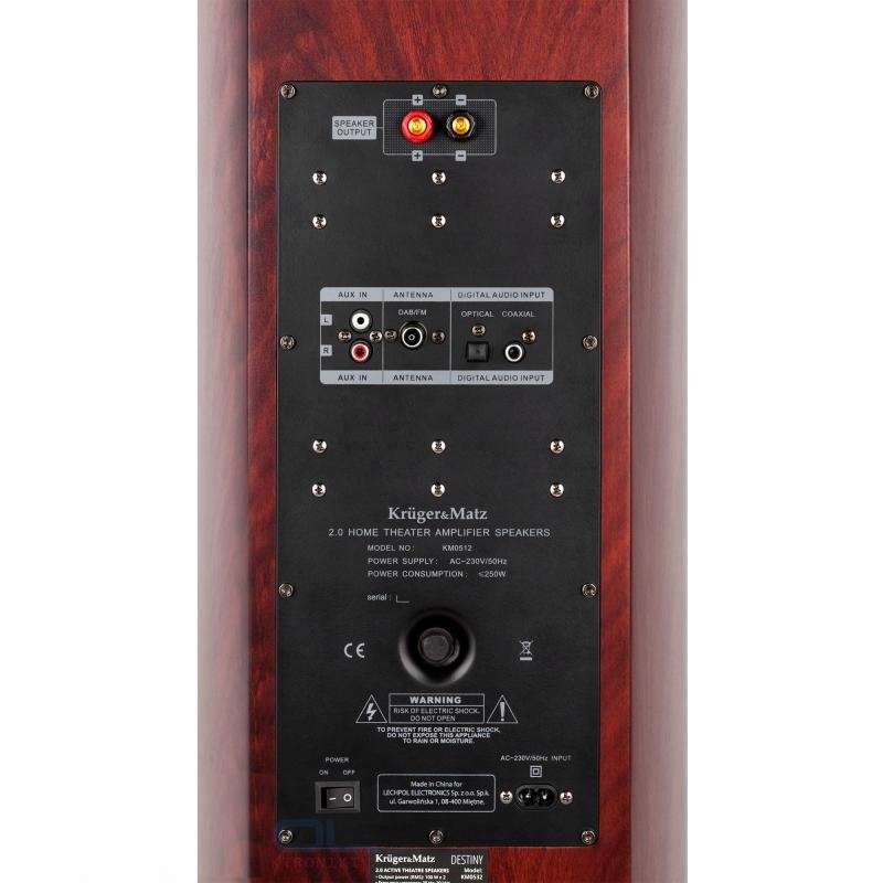 Kolumny Aktywne Głośniki Bluetooth USB Radio DAB+ Model Destiny 2.0