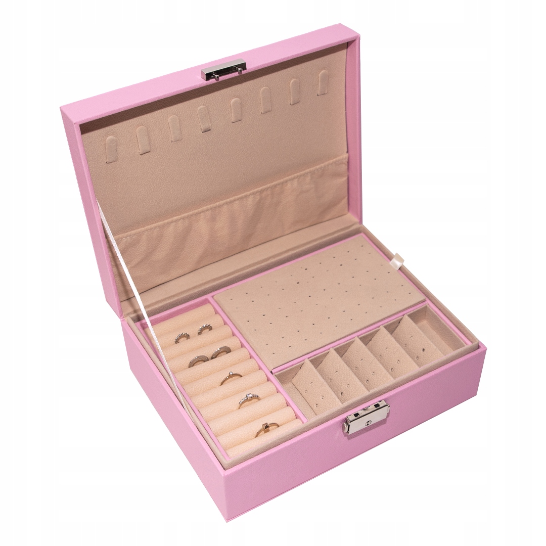 

Kuferek Szkatułka Organizer Na Biżuterię