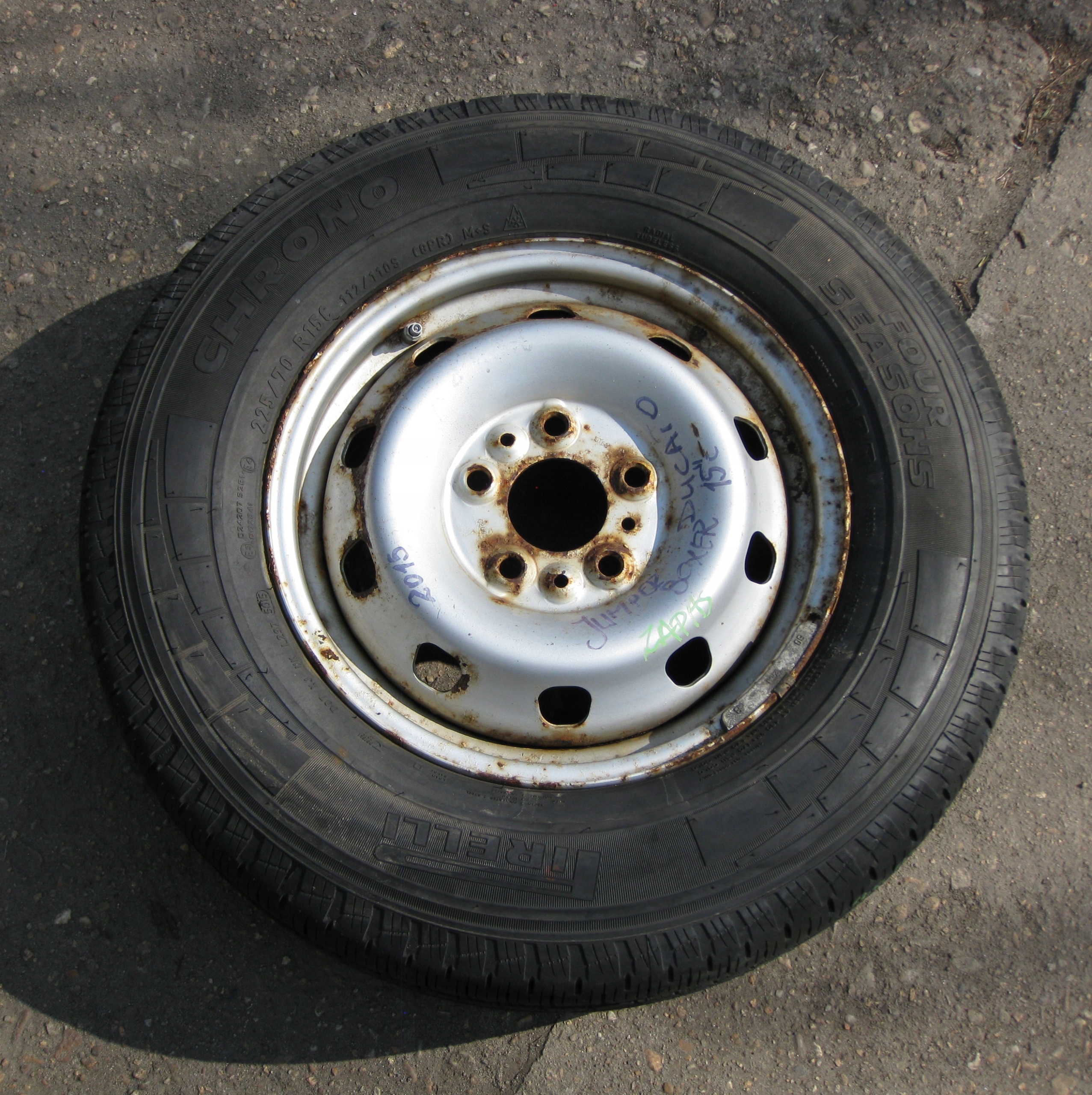 BOXER DUCATO wheel spare 225/70/15 9MM