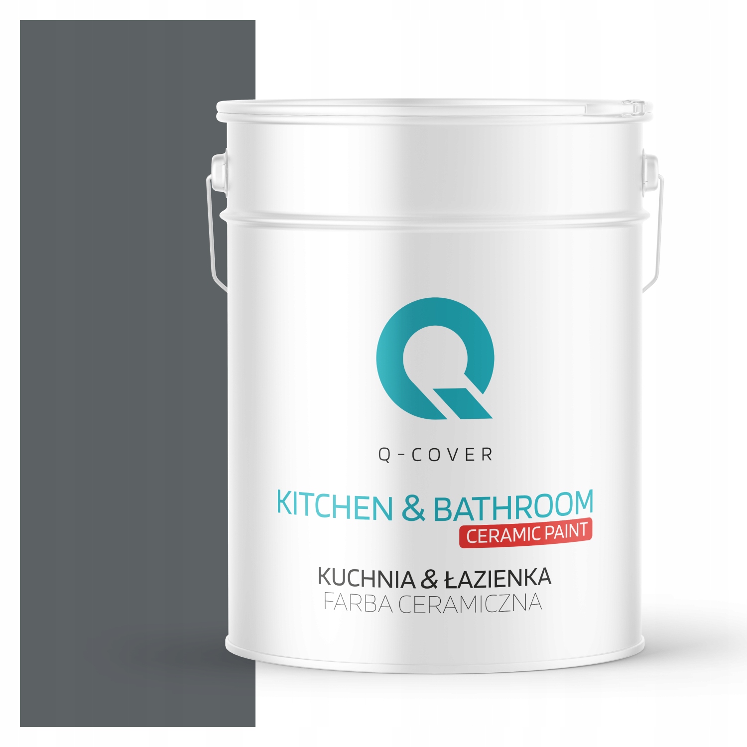 Farba Kúpeľňa Kuchyňa Vodotesná Farba Antracit H0912 Hlboká Matná 10 L