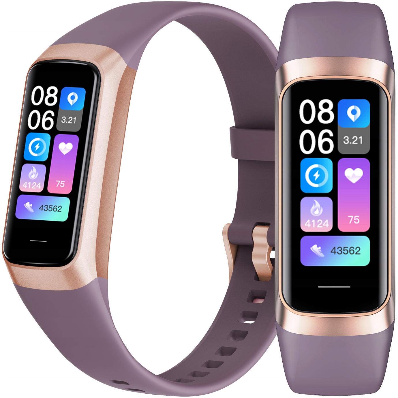 SMARTWATCH AMOLED SMARTBAND PULS SPORT DAMSKI FIT Marka JG Smart