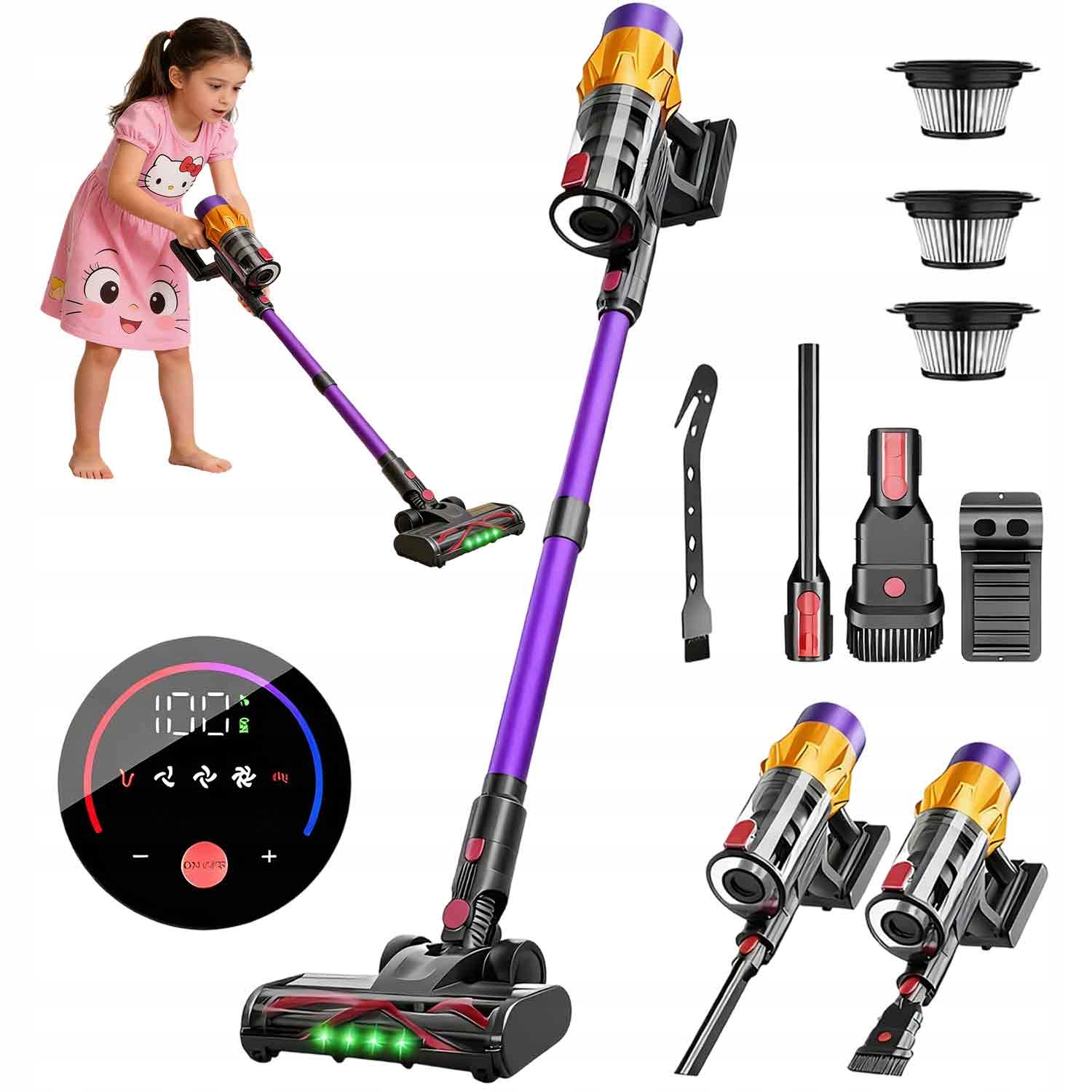 Vysavač s Led displejem 35 KPa do bytu