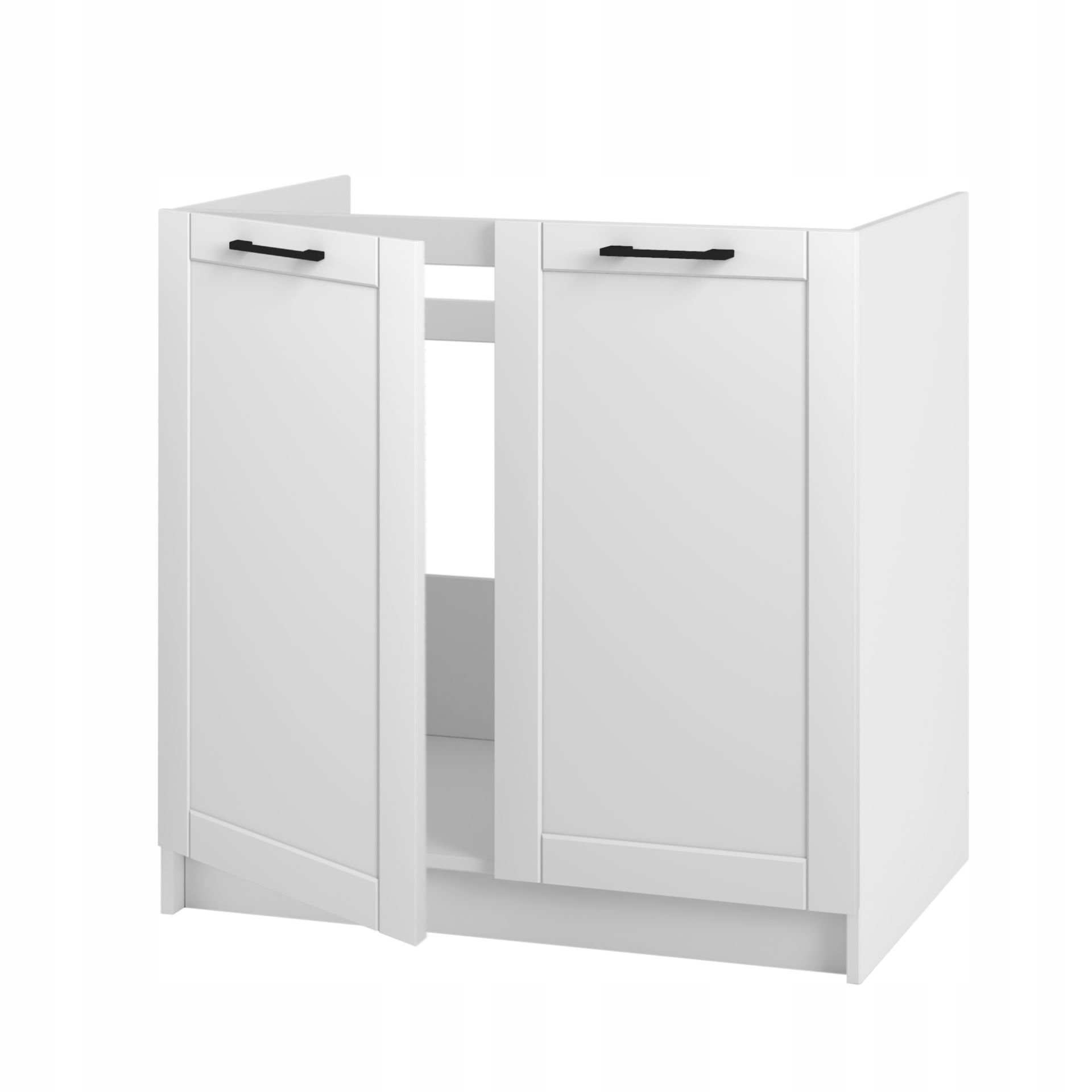 Szafka kuchenna pod zlew 80 RAMKA biel mat