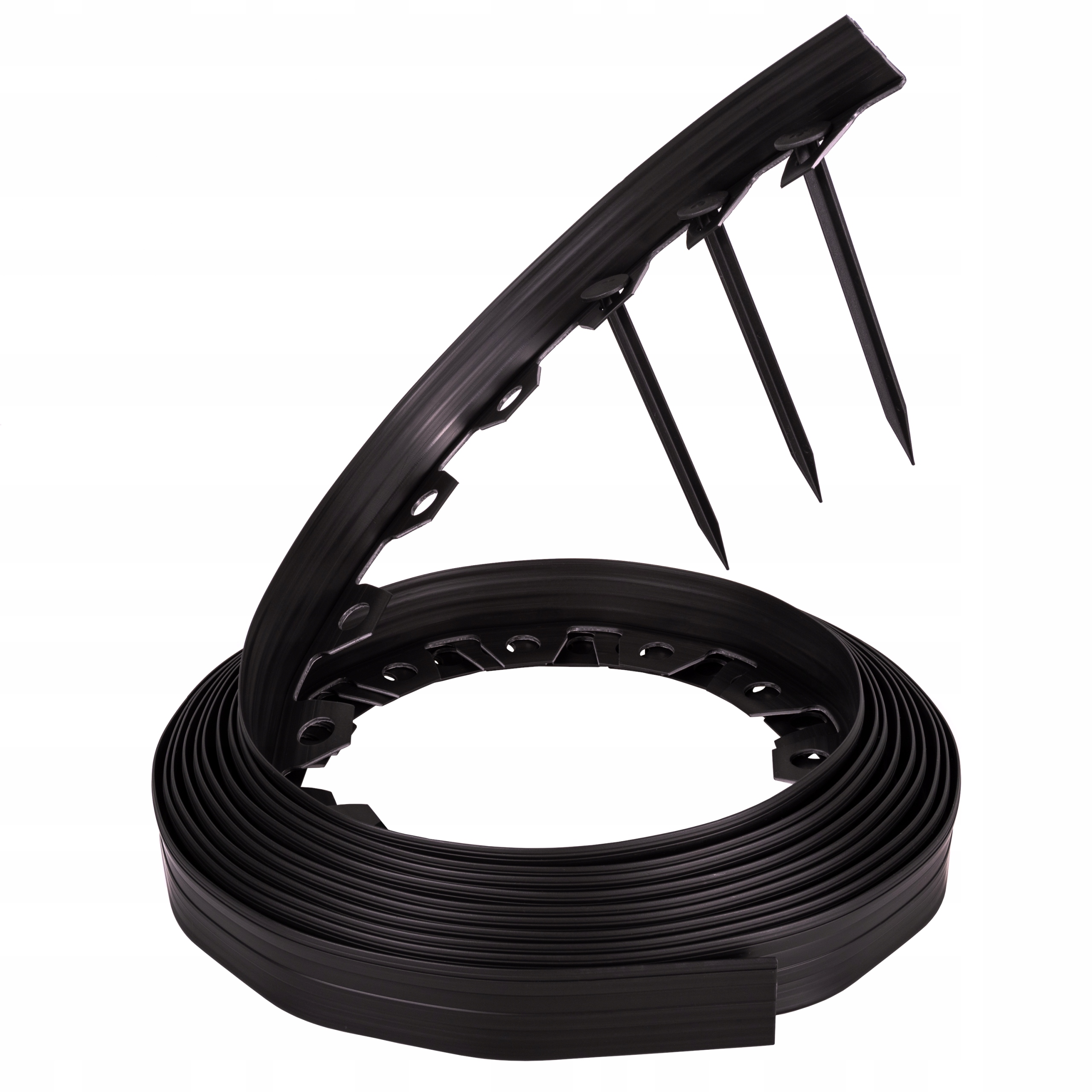 Zahradní lem trávníku plast 50 m černý 4 cm