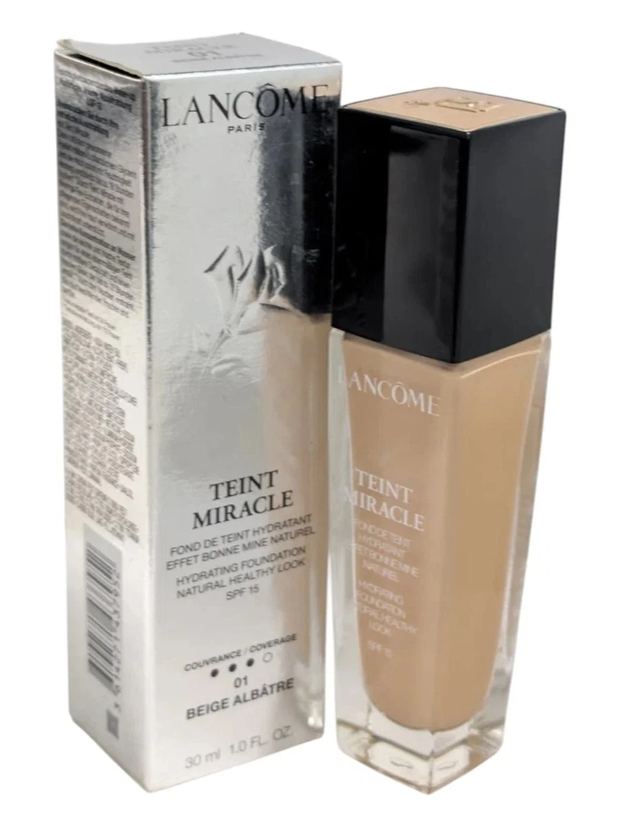 Lancôme, Teint Miracle, make-up se středním krytím, tekutý podkladový make-up, odstín 01, Beige Albâtre