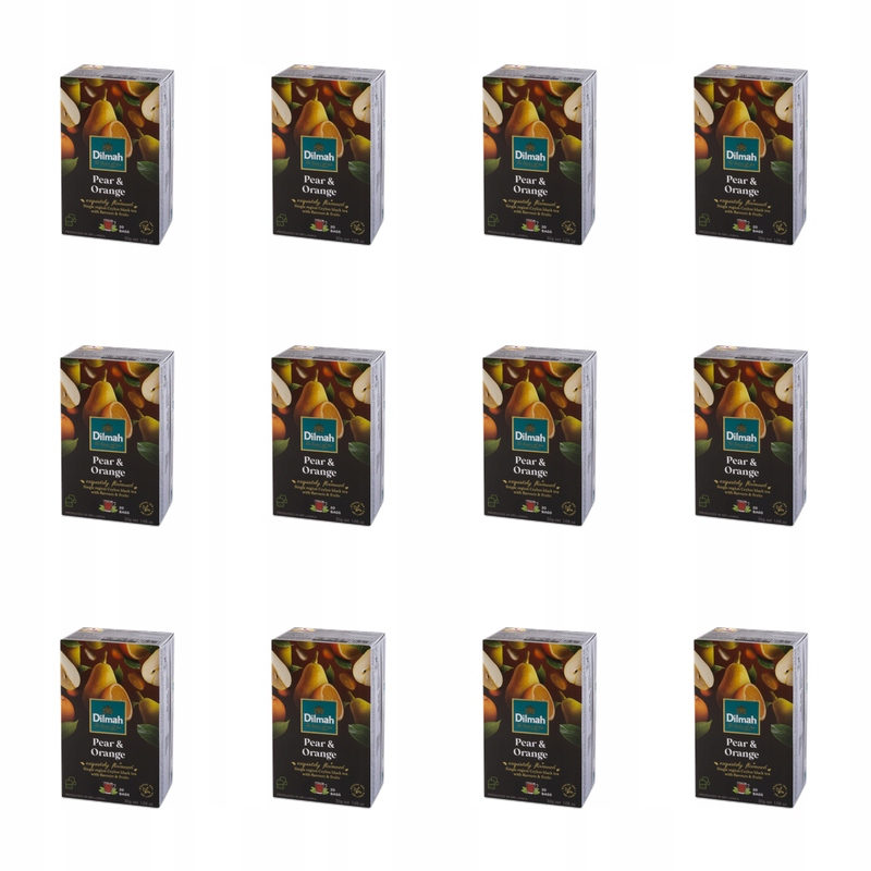 Dilmah Pear & Orange Flavoured Black Tea 20x1,5 g X12