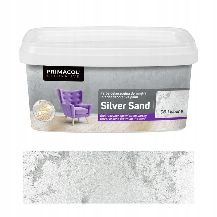 Farba Silver Sand 1l Lisbona S6 farba dekoracyjna