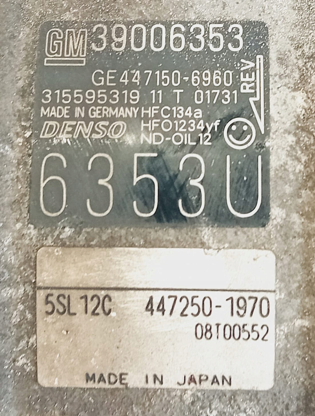 Klimakompressor klimaanlage 39006353 OPEL CORSA E