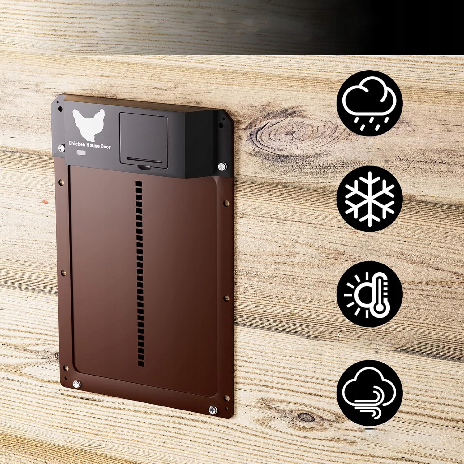 AUTOMATYCZNE DRZWI DO KURNIKA BEZPRZEWODOWY CZARNY EAN (GTIN) 889030592484