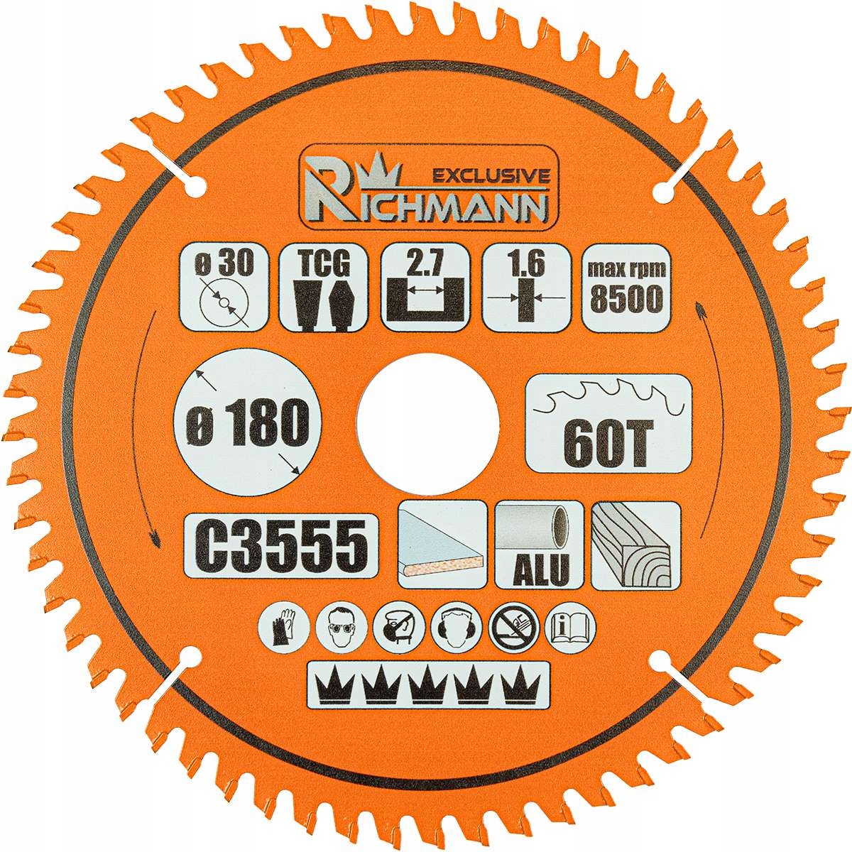 Kotoučová Pila Na Laminát/alu/dřevo 300x30MM 100 Zubů Richmann C3562