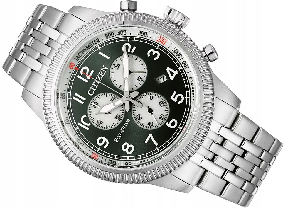 Pánské Hodinky Citizen Eco-drive AT2460-89X Chronograf Solar WR100M Box