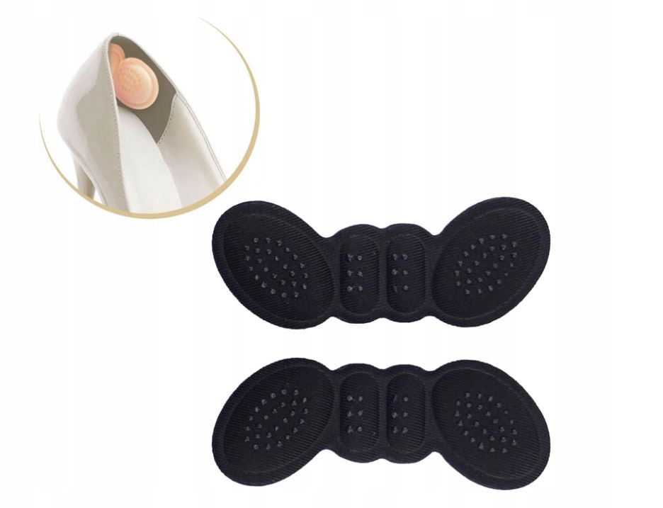 PIANKOWE ZAPIĘTKI DO BUTÓW SPORTOWYCH SZPILEK WKŁADKI NA OTARCIA CZARNY Typ piankowe