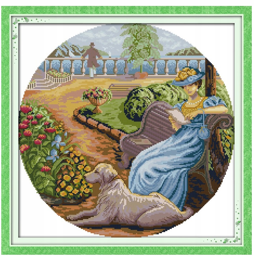 Křížková výšivka počítaná sada (kanva, mulina)