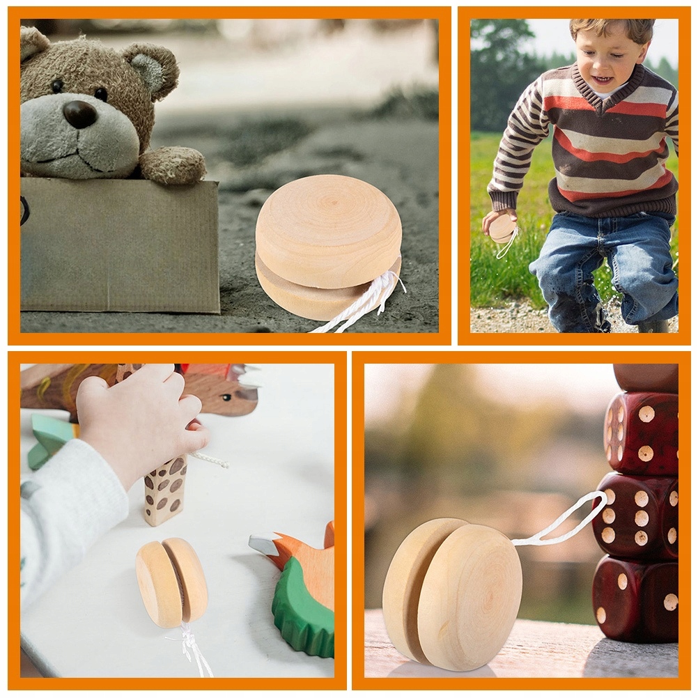 PIŁKI NIEMALOWANE JO-JO NIEDOKOŃCZONE ZABAWKI Materiał inny