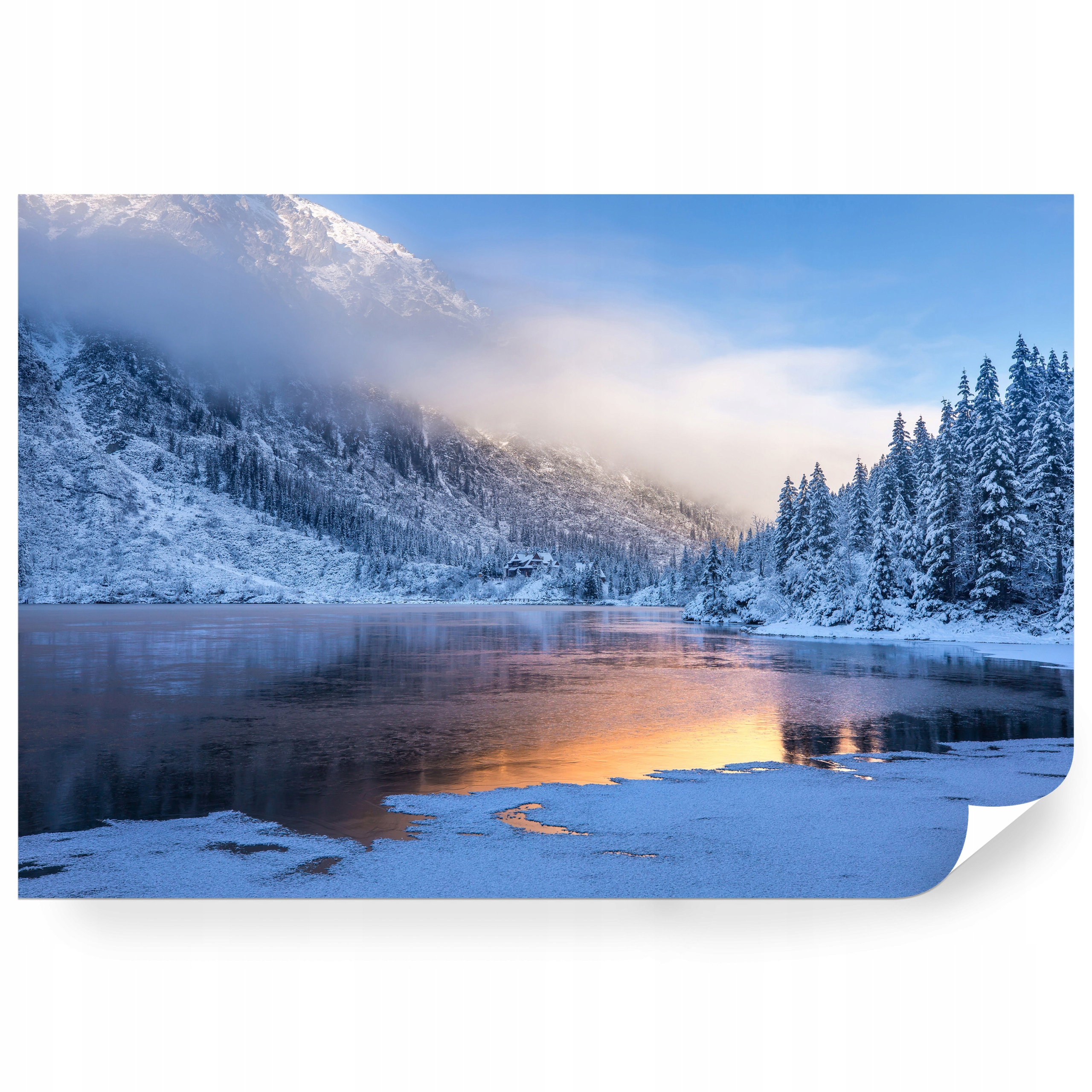 Fototapeta samolepicí Zimní Úsvit Nad Mořským Okem 368 x 280 cm