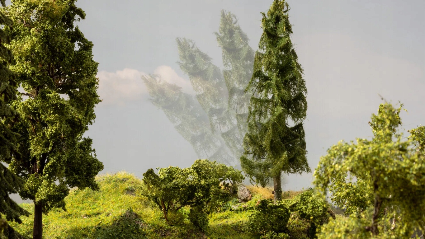 Noch 21775 Padající strom "Jedle" mikro-pohyb (model pohyblivý)