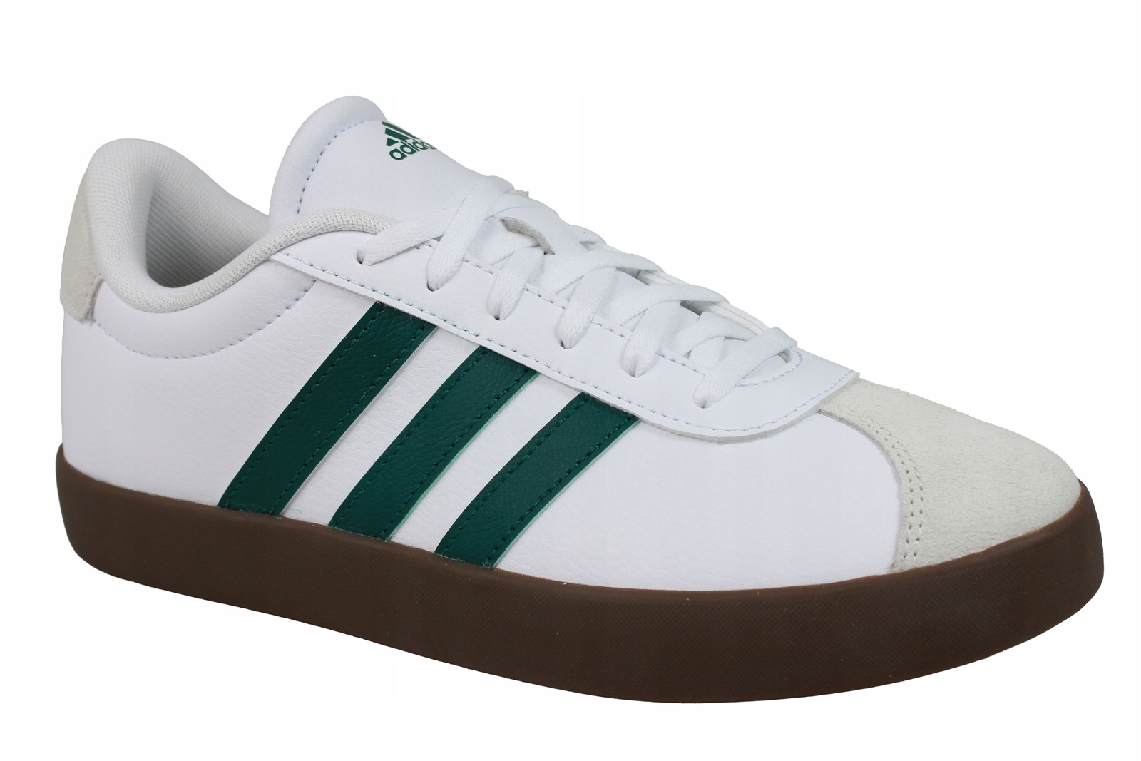 Adidas VL Court 3.0 K KK2261 Buty Trampki Tenisówki Białe Zielone