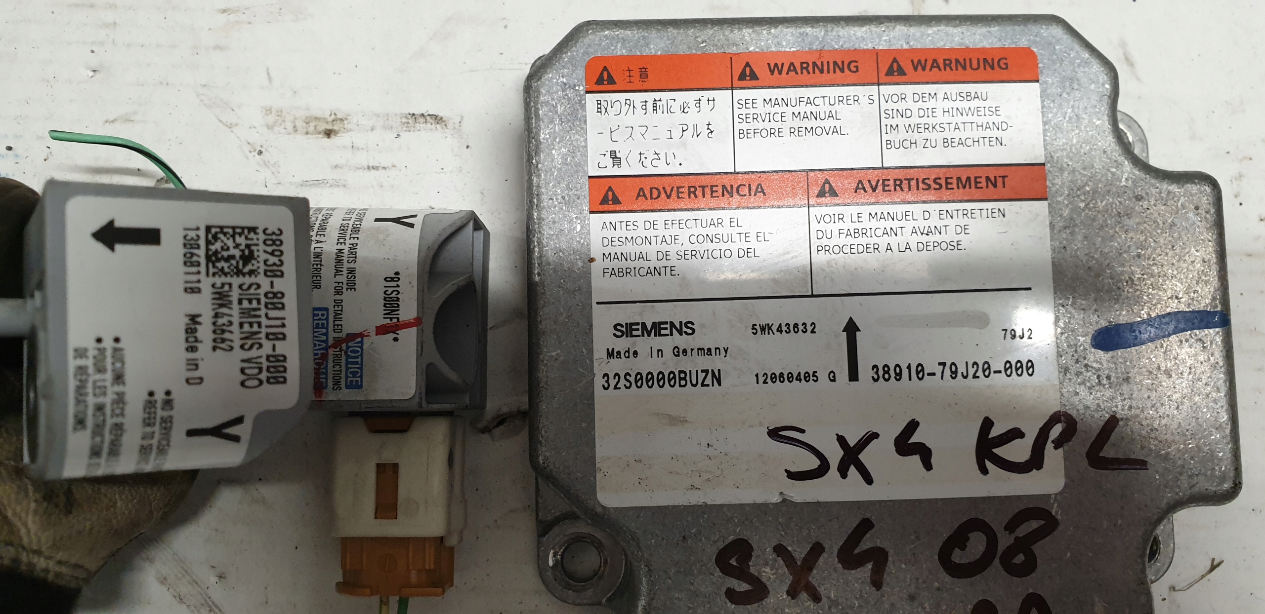 sensor SENSOR FIAT SEDICI SUZUKI SX4 38910-79J20