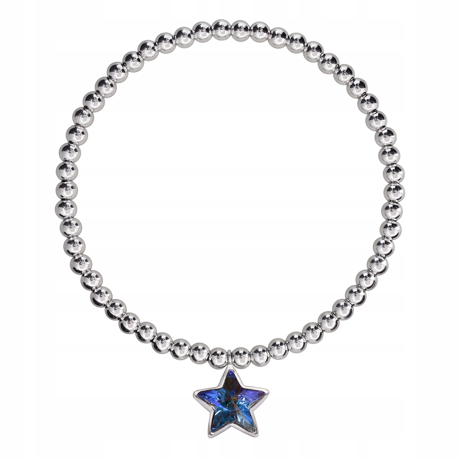 

Srebrna Bransoletka 925 Gwiazdka Swarovski
